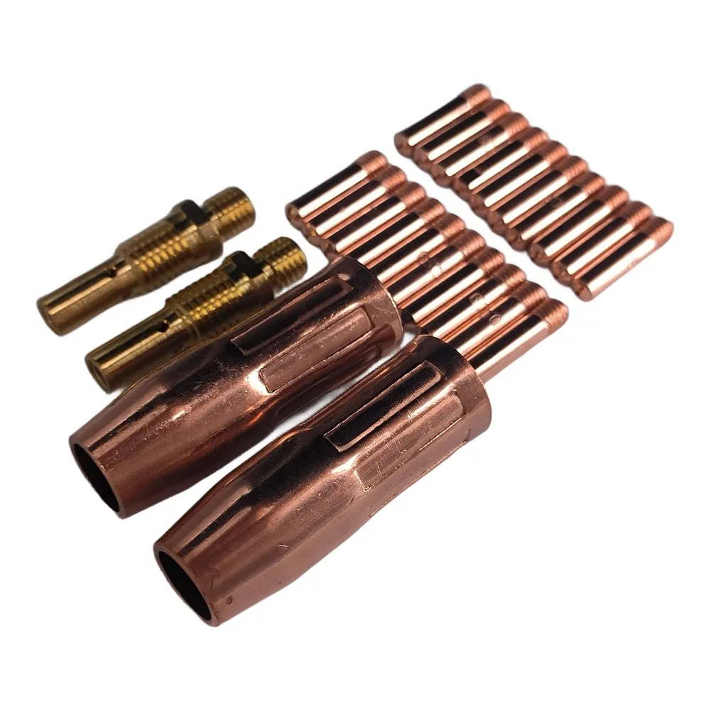 Welding Nozzle Kit Copper Contact Tips Diffuser For Lincoln For Magnum 100L For Torch 21-50 35-50 Accessories
