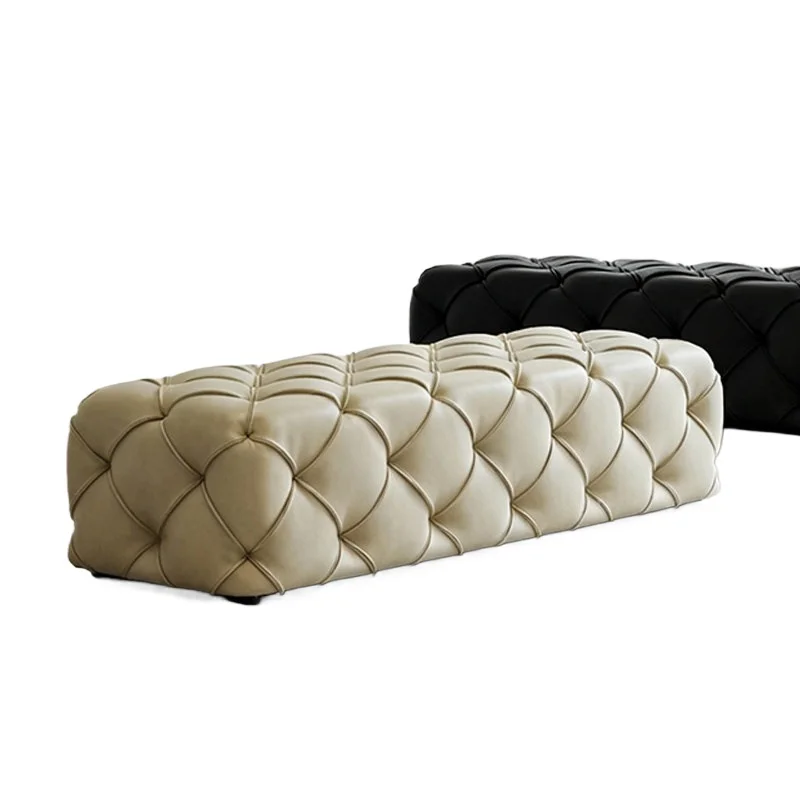 Italian minimalist pull-button sofa, large and small layouts, French vintage living room, home use