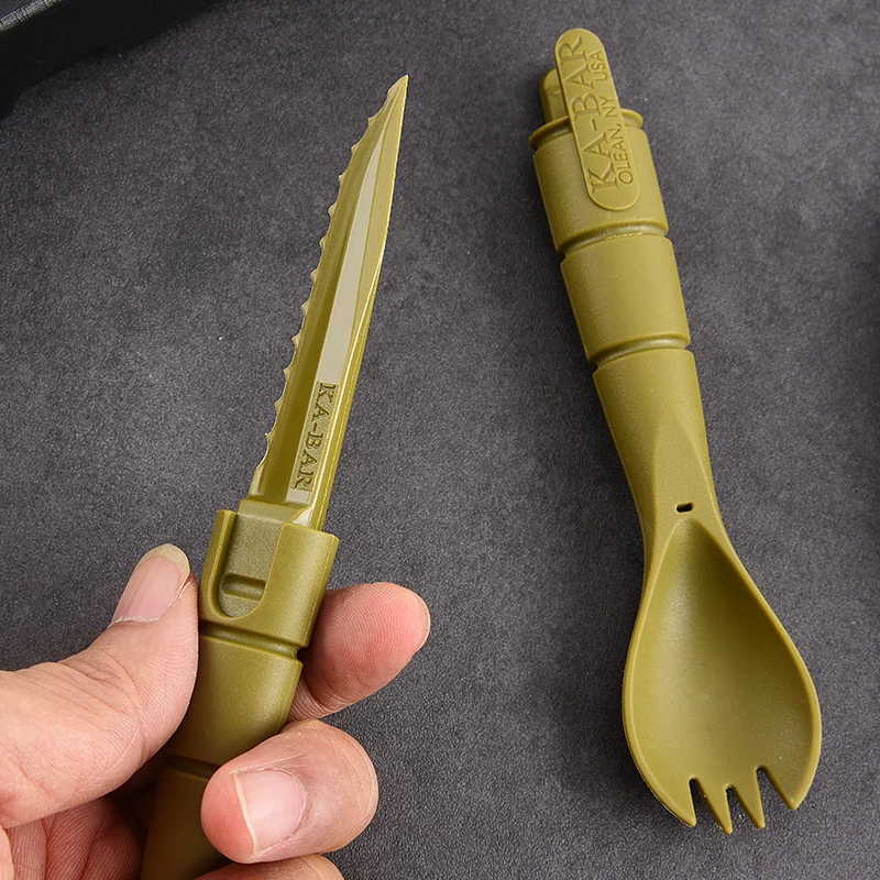 Tactical Table Fork And Spoon EDC Mini Products Outdoor Tableware Knife, Fork And Spoon Set Multi-Functional Tools - view 4