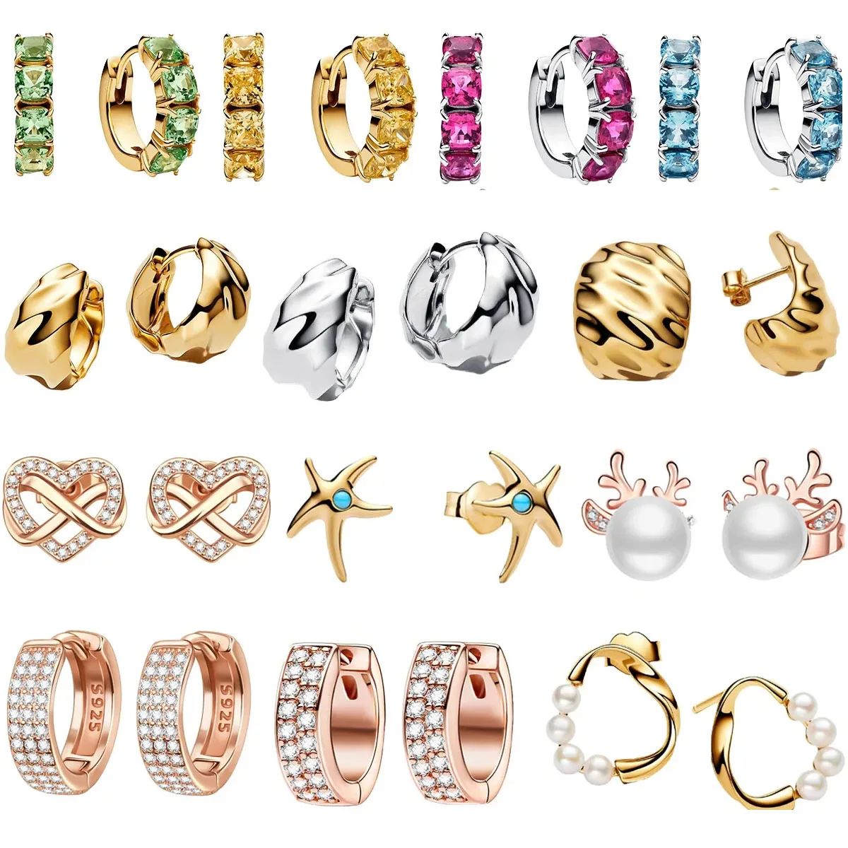 

Роскошные оригинальные серьги из стерлингового серебра 925 пробы, серьги-кольца, круглые серьги с цирконом для девочек, женские ювелирные изделия для свадебной вечеринки, подарки