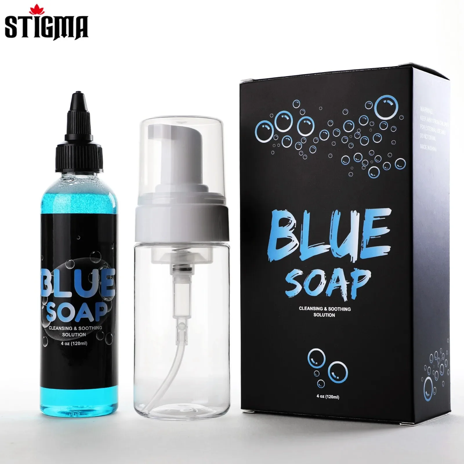 STIGMA 30/120ML Tattoo Blue Soap Cleaning & Soothing Solution Full Set Tattoo Studio Eyeliner Lip Eyebrow Supply Accessories