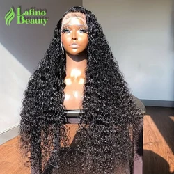 curly 100% human hair wigs hd lace wig 13x6 lace frontal wig deep wave water wave cheap wigs on sale clearance for women choice