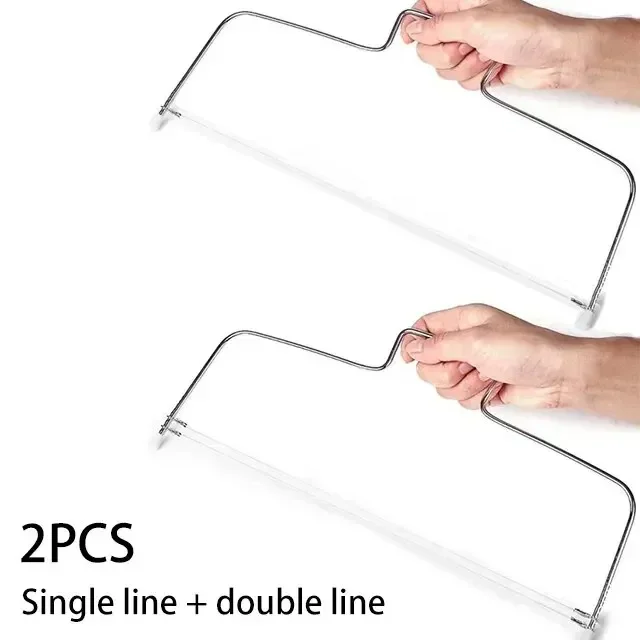 2026 1/2Pcs Adjustable Height Line Cake Cut Slicer Adjustable Stainless Steel Cake Decorating Mold DIY Bakeware Kitchen Cooking