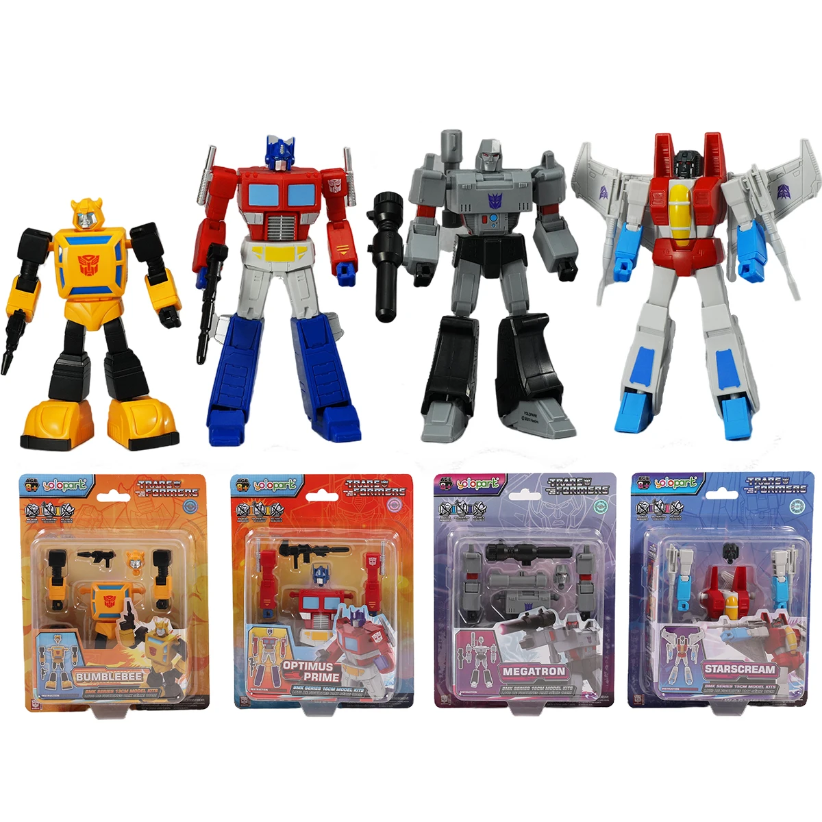 

HIPLAY Yolopark Transformers G1 Animation BMK Optimus Prime Megatron Starscream Set Model Kit