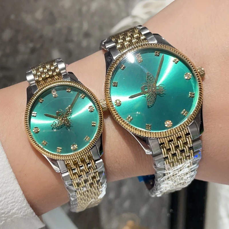 ساعة ماركة عصرية جديدة لعام 2025 للسيدات 29 مللي متر 36 مللي متر قرص الحلوى سوار من الفولاذ المقاوم للصدأ هدية أنيقة مصنوعة من إلهام GC