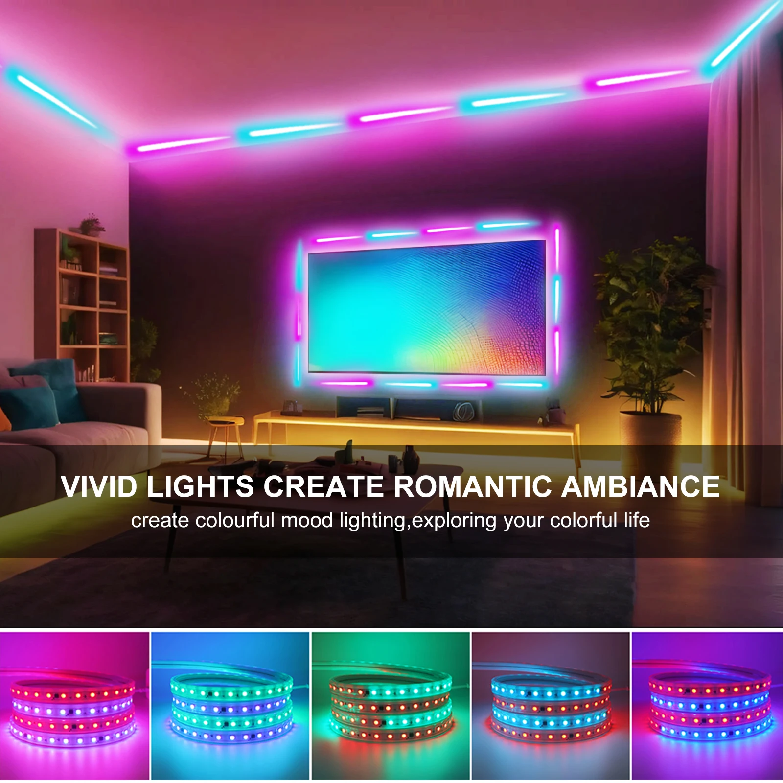 AC 220V RGB IC LED Strip Dream Color Running Horse WS2811 1903 SMD 5050 IP67 Waterproof Home Decor Flexible Ribbon Rope Light