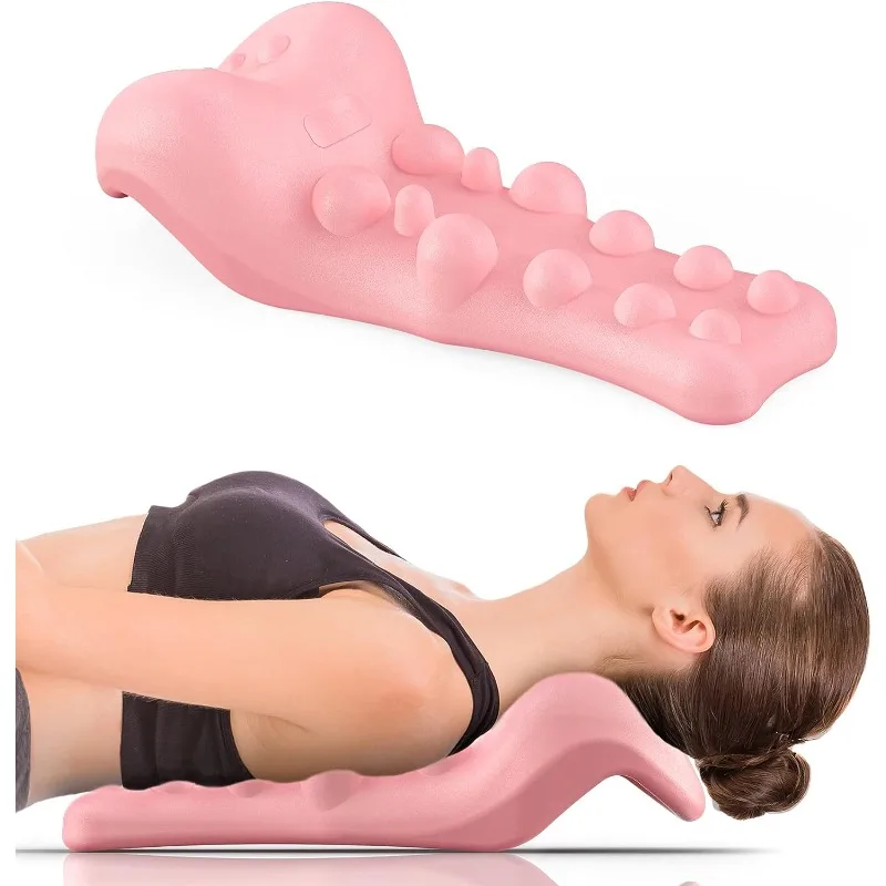 

Spine Alignment Chiropractic Pillow Neck Shoulder Relaxer with Cervical Traction Device Neck Stretcher Pain Relief and Cervical