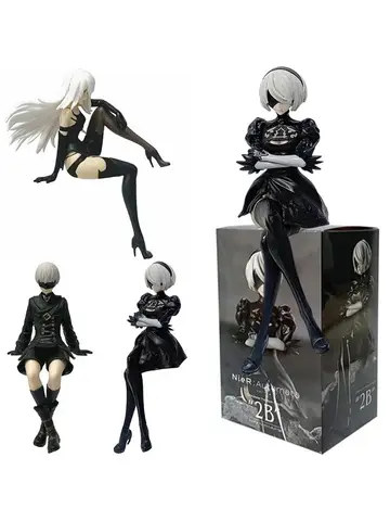 15Cm Anime Orijinal SEGA Nier:automata Ver1.1A 2B Yorha No. 2 Tip B Premium Chokonose Şekil PVC Model Koleksiyon Oyuncaklar