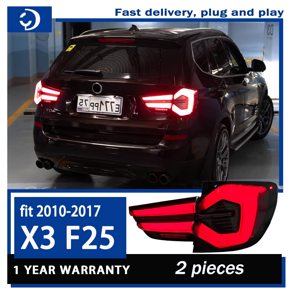 Taillights For BMW X3 F25 LED Rear 2010-2017 Tail Lamp Car Styling DRL Dynamic Turn Signal Reverse Auto Accessories