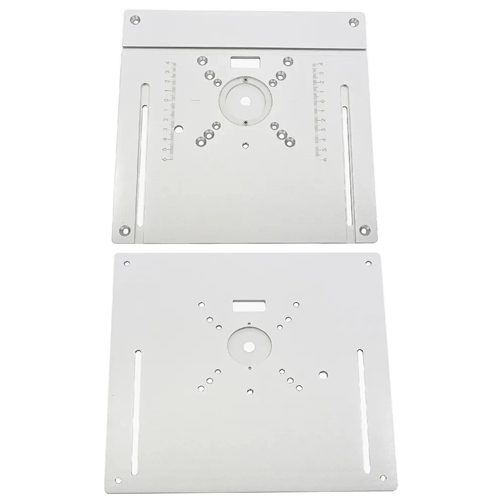 Imagem -06 - Alumínio Router Tabela Insert Plate Fixo Chassis Suporte Elétrica Madeira Fresagem Flip Board Guia Grupo Bancada Conjunto