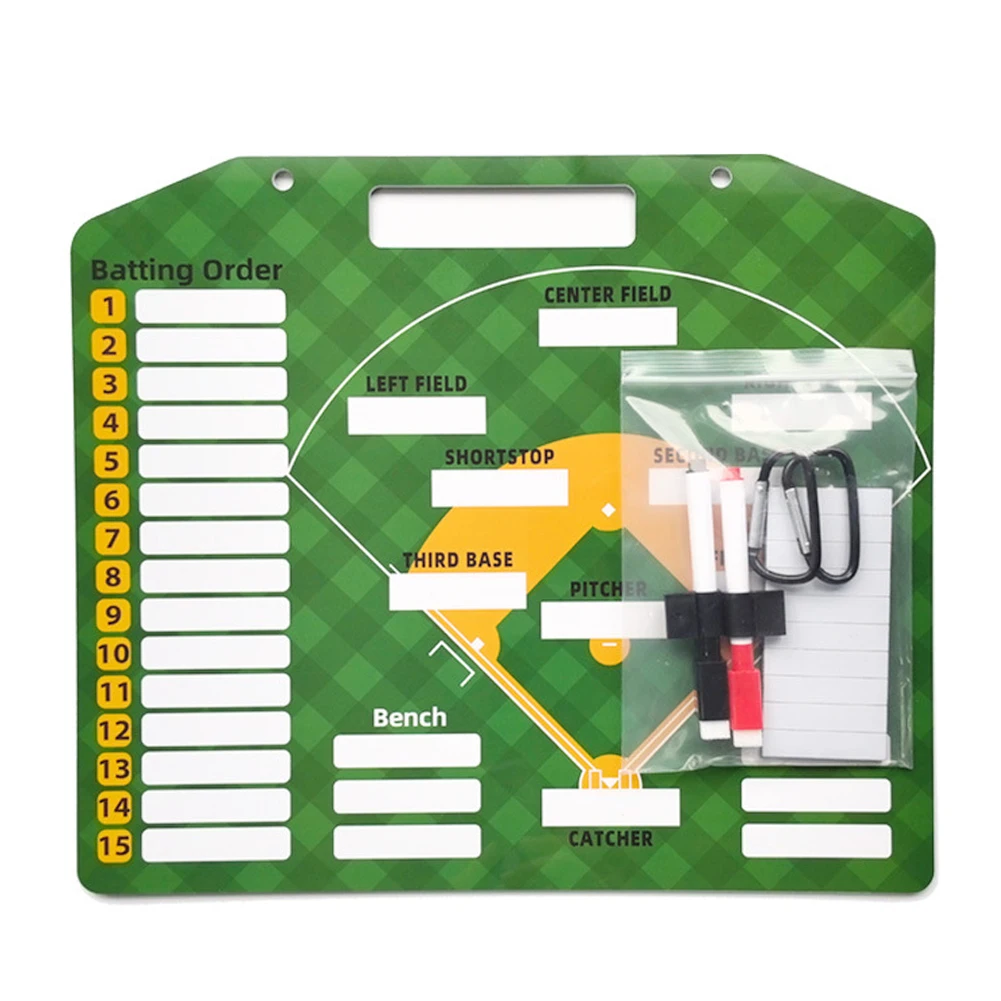 Baseball Coaching Board Portable Baseball Coaches Board Multifunctional Softball Lineup Board for Baseball Recreation Practice