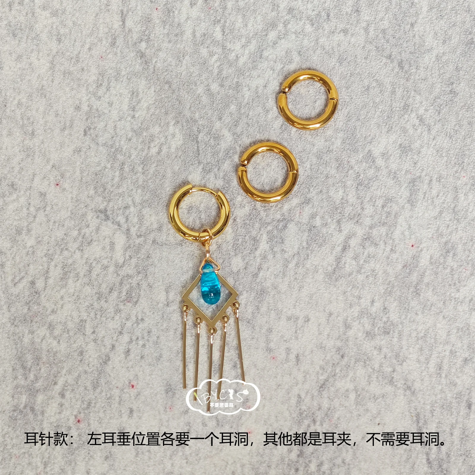 أنيمي NIJISANJI يوتيوب كانكانا تأثيري أقراط قرط كبس للنساء الرجال زي الدعائم مجوهرات اكسسوارات هدية الهالوين