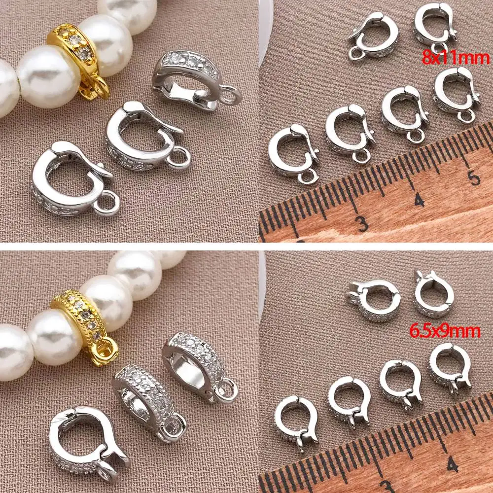 3pcs18K verkupferte echte goldene dicke silbrig weiße goldene Melonenkerne Schnalle Anhänger Schnalle, DIY Schmuckherstellung Zubehör