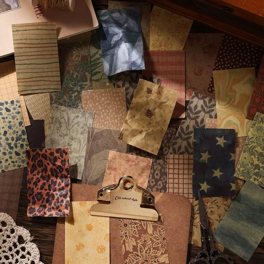 60pcs Scrapbook Paper Handmade Account Decoration Collage Material Scrapbooking Supplies Junk Journal Materials Paper view 3