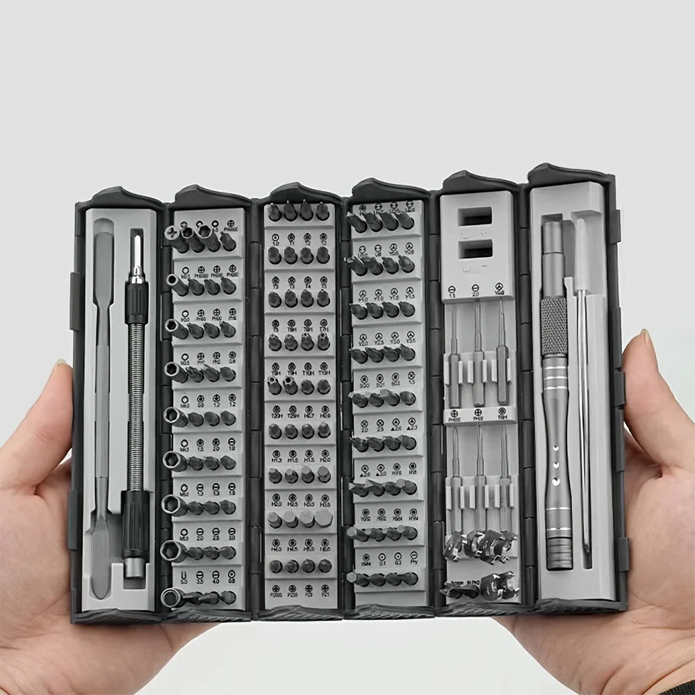 ZMir-Portátil Chave De Fenda Set, Electronic Repair Tool Set, magnético, Phillips, Torx, Bits Chave De Parafuso, Profissional, 128 em 1