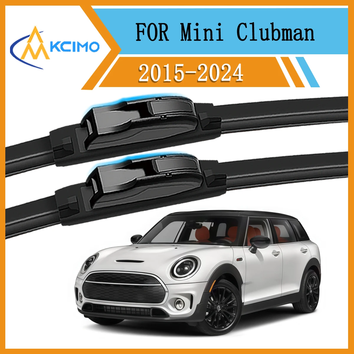 

2 Pack Front Windshield Wiper Blades For Mini Clubman F54 2015-2024 Easy Click Installation All-Season Beam Blade Wipers