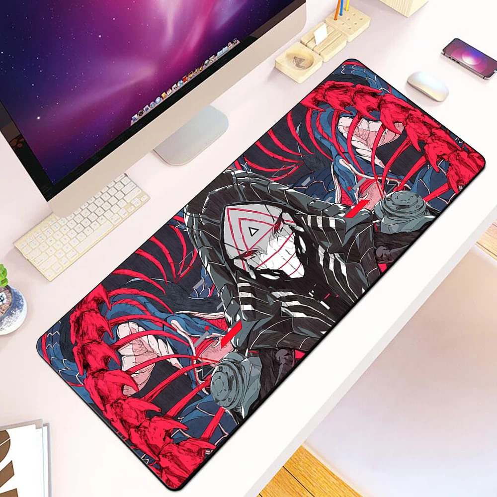 Japanese samurai devil Mousepad HD Printing Computer Gamers Locking Edge Non-slip Mouse Pad XXL90x40cm Keyboard PC Desk Pad