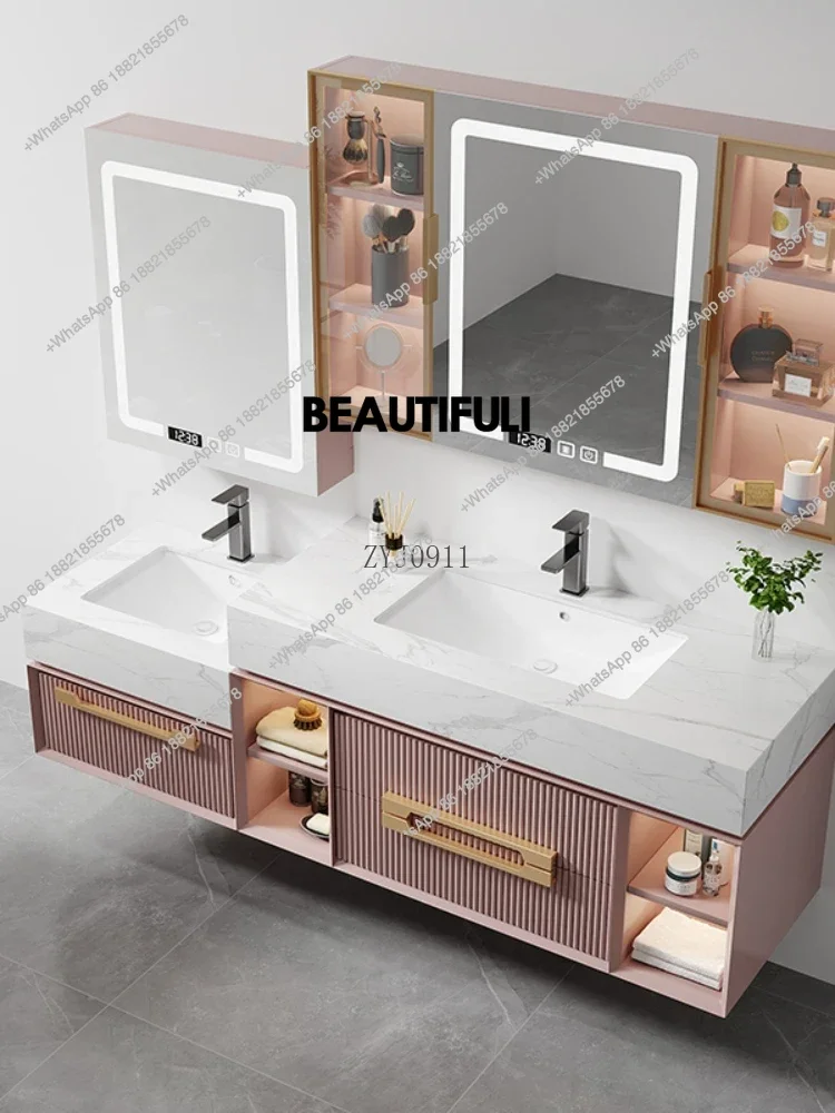 Pots Customized Bathroom Cabinet Parent-Child Mother Wash Basin Washbasin Combination Intelligence