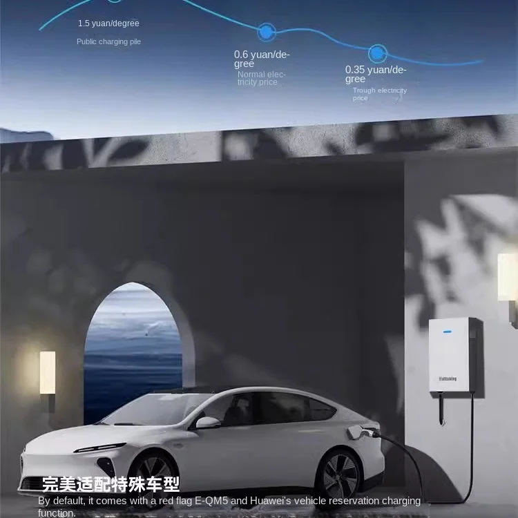 7kW 220V DC الجدار شاحن EV Wattsaving جديد المنزل محطة شحن السيارة الكهربائية شهادة CE #6