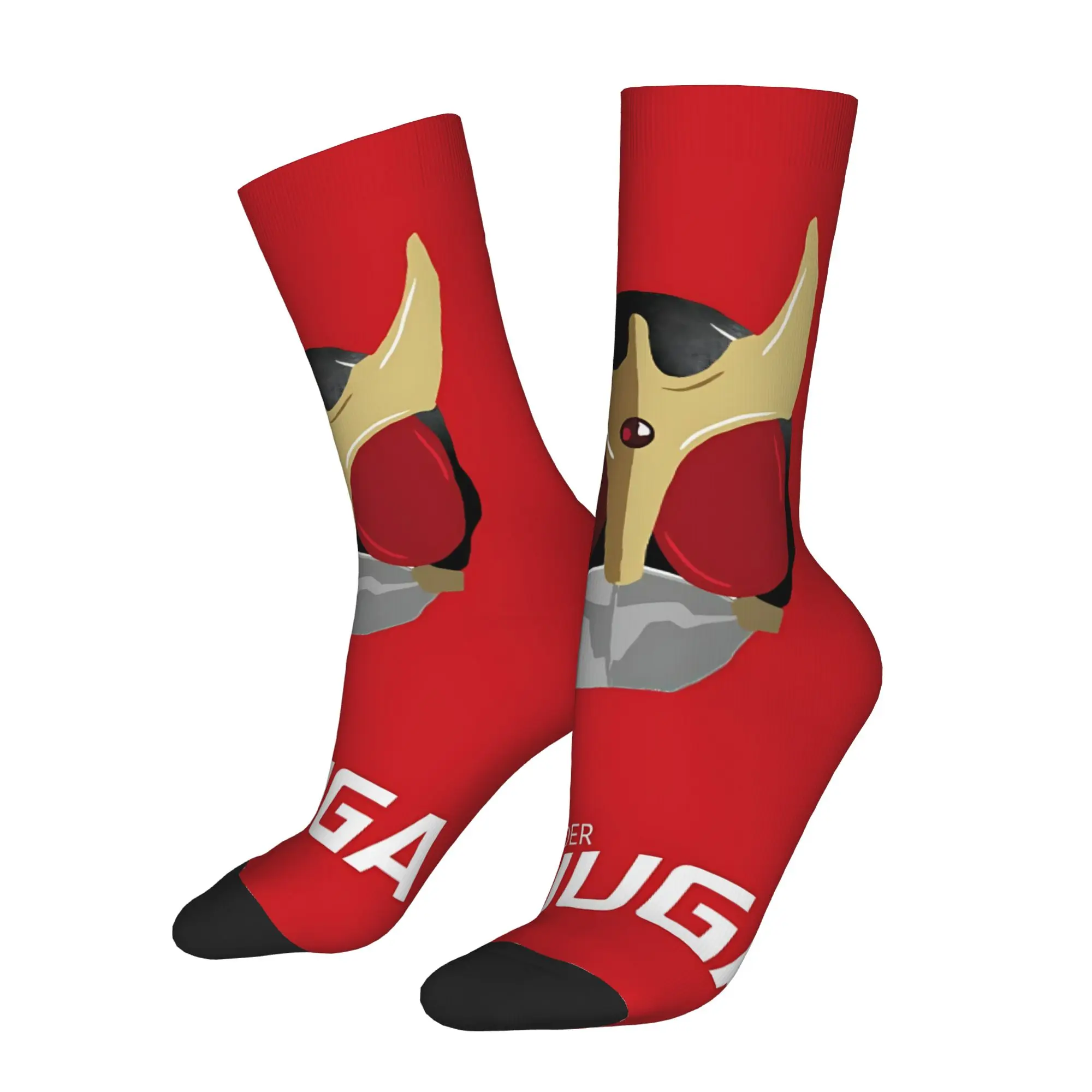 

1 Pair Hip Hop Vintage kuuga Crazy Men's Socks Unisex Kamen Rider Street Style Seamless Printed Funny Novelty Happy Sock Gift