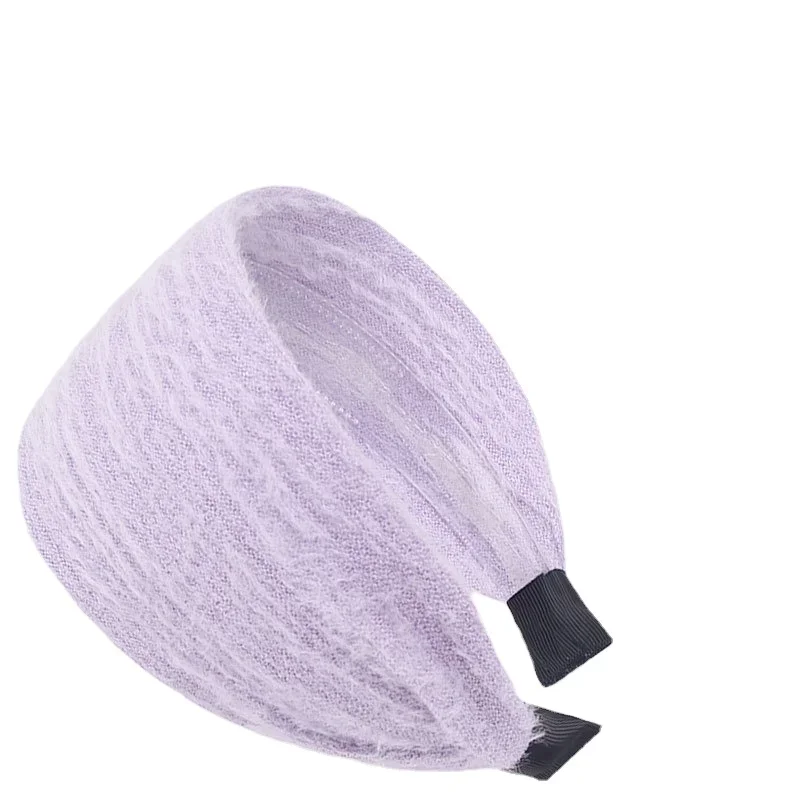 Autumn and Winter Wide-Brimmed Wool Headband Female Elegant Graceful Toothed Hairpin Warm  Accessories Hair Bands for Women