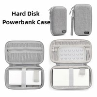 Hard EVA Power Bank Storage Bag Large Capacity Multi-Function Cable Organizer Pouch Dust Proof Shockproof Electronic Gadget Bag