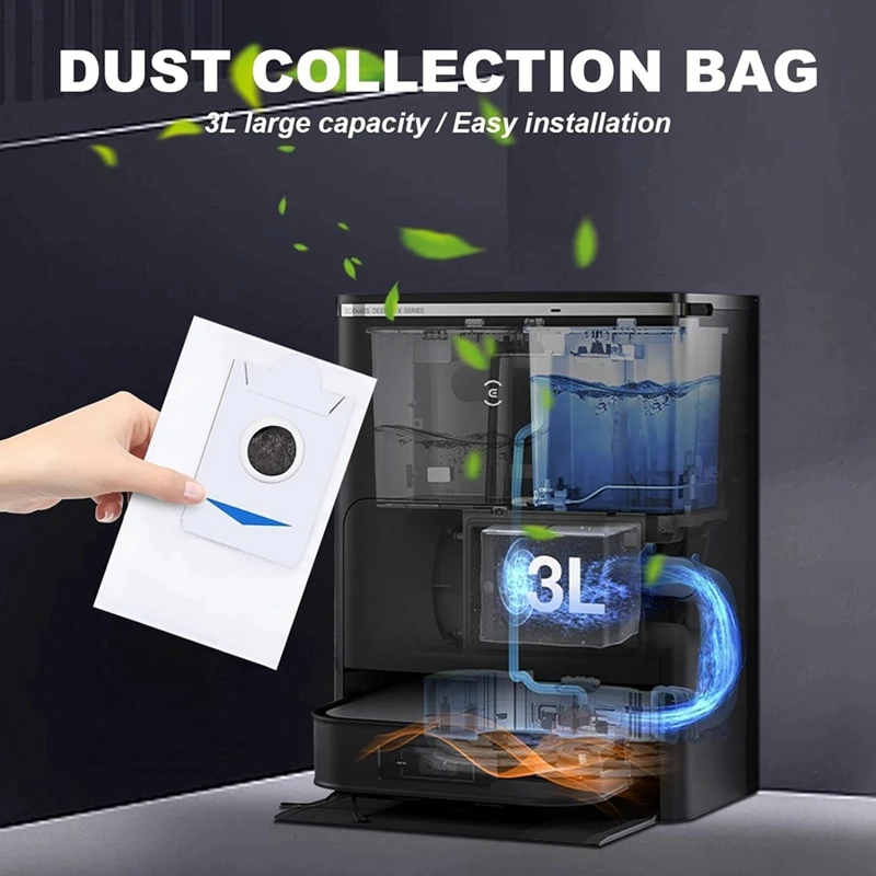 Ersatzzubehör für Ecovacs Deebot X2 Omni / X2 / X2 Pro / DEX86: Hauptseitenbürste, Hepa-Filter, Wischtuch, Staubbeutel