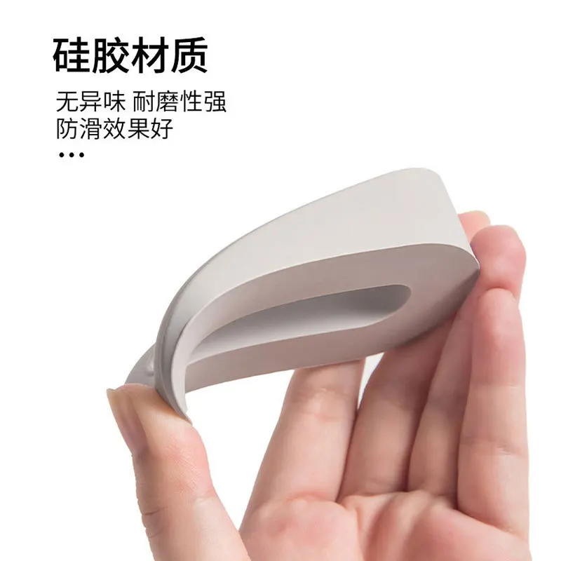YM Silicone Door Stopper, Customizable Soft Rubber Door Blocker Anti-Bump PVC Sucker Pad for Home Office and Kids Safety