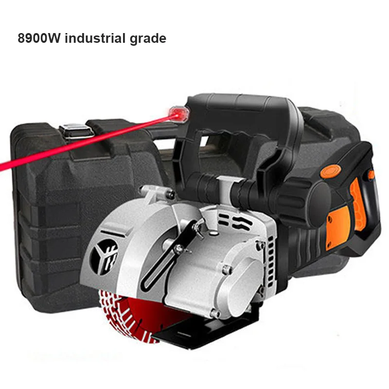 

8900W High-Power Electric Wall Slotting Machine Dust Free Wall Groove Cutting Machine Circular Saw 220V Hydropower Installation