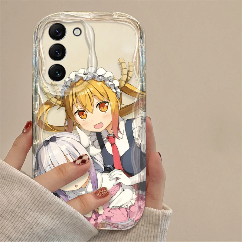 Miss Kobayashi Dragon Maid Cover For S21 S23 S24 Ultra Plus FE A55 A35 A25 A05S A54 A53 A52 A33 A32 Wave Oil Phone Case