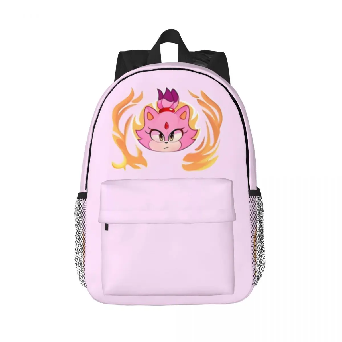 Blaze the Cat - Chibi Design für Mädchen Jungen große Kapazität Studenten rucksack leichte wasserdichte Rucksack 15 Zoll