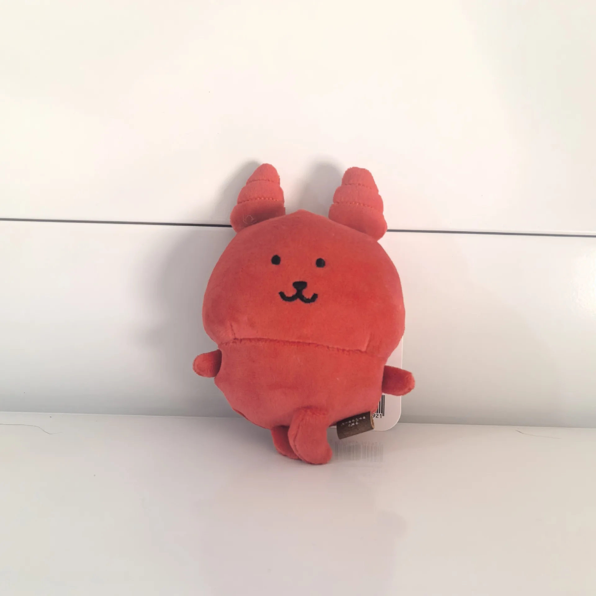 Nieuwe 10 cm sleutelhanger Kawaii getransformeerd in rode geest puntige hoorn beer korte pluche pop paar tas hanger sleutelhanger vakantiecadeau