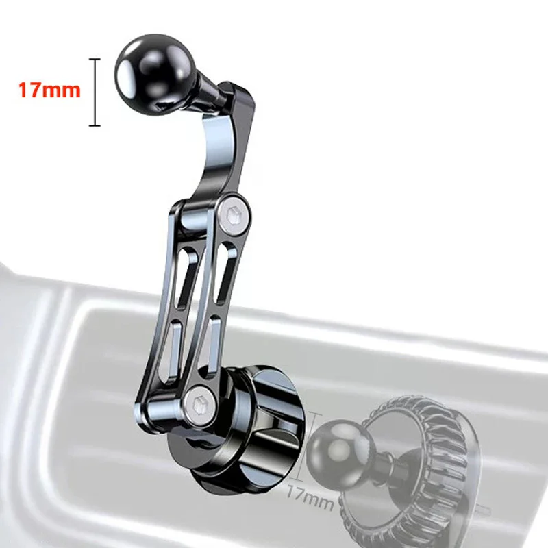 17mm Ball Joint Extension Arm Female To Male Head Adapter Suitable For Car Air Vent Phone Stand Navigation Mount Holder