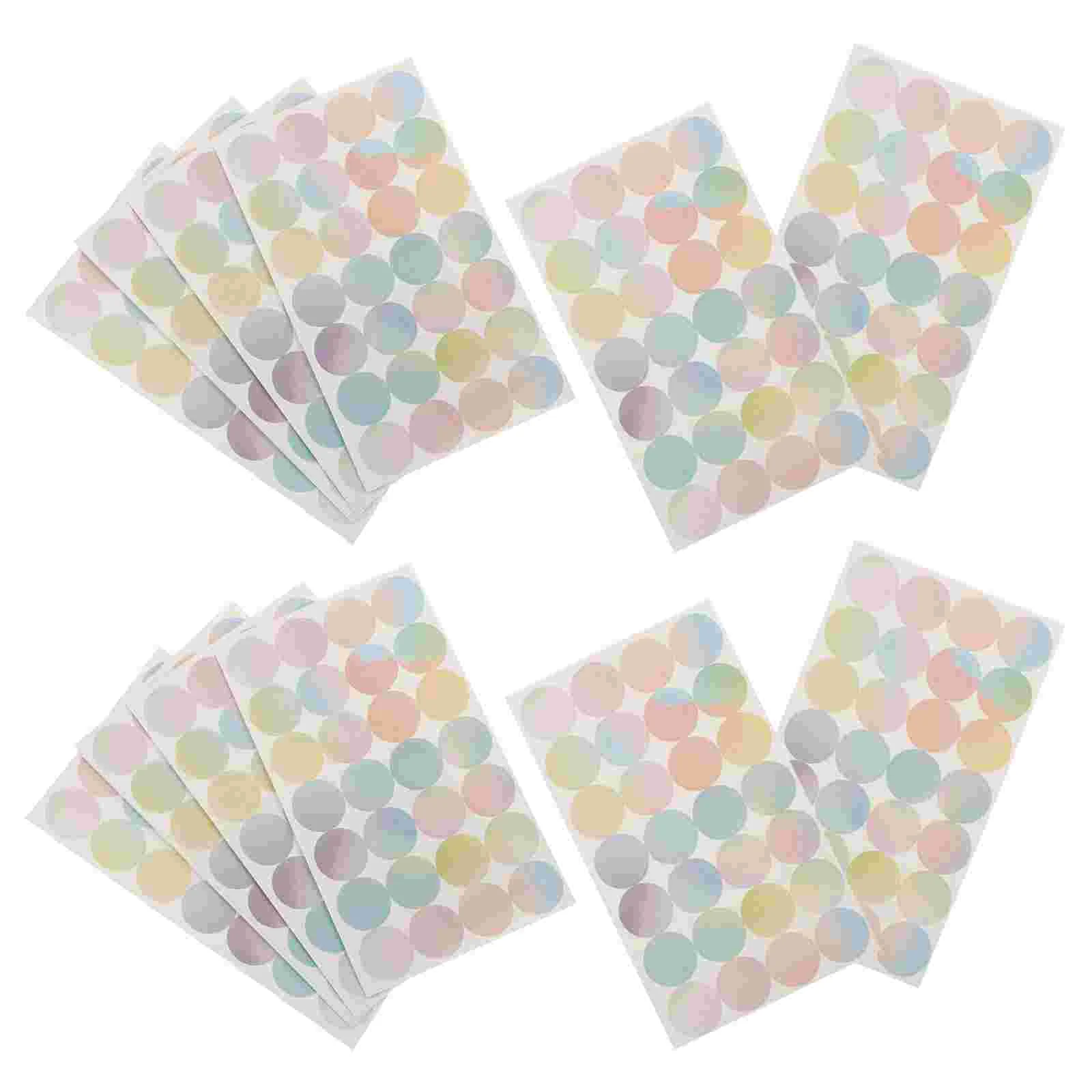 16 Sheets Loose-leaf Paper Patch Hole Protection Sticker Repair Punch Reinforcement Label Binder Ring Labels Stickers Clips