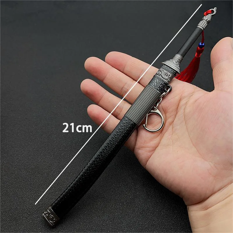 26CM Metal Letter Opener Sword Chinese Sword Open Letter Creative Paper Cutter Alloy Weapon Pendant Desk Decor