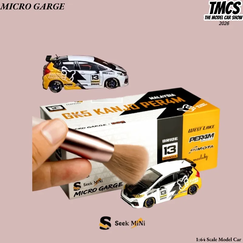 Malaysia TMCS2026HMK x Micro Car Club-Honda GK5 1:64 Metal Cast Model Vehicle, Boys' Holiday Gift, Collection Decorative Item.