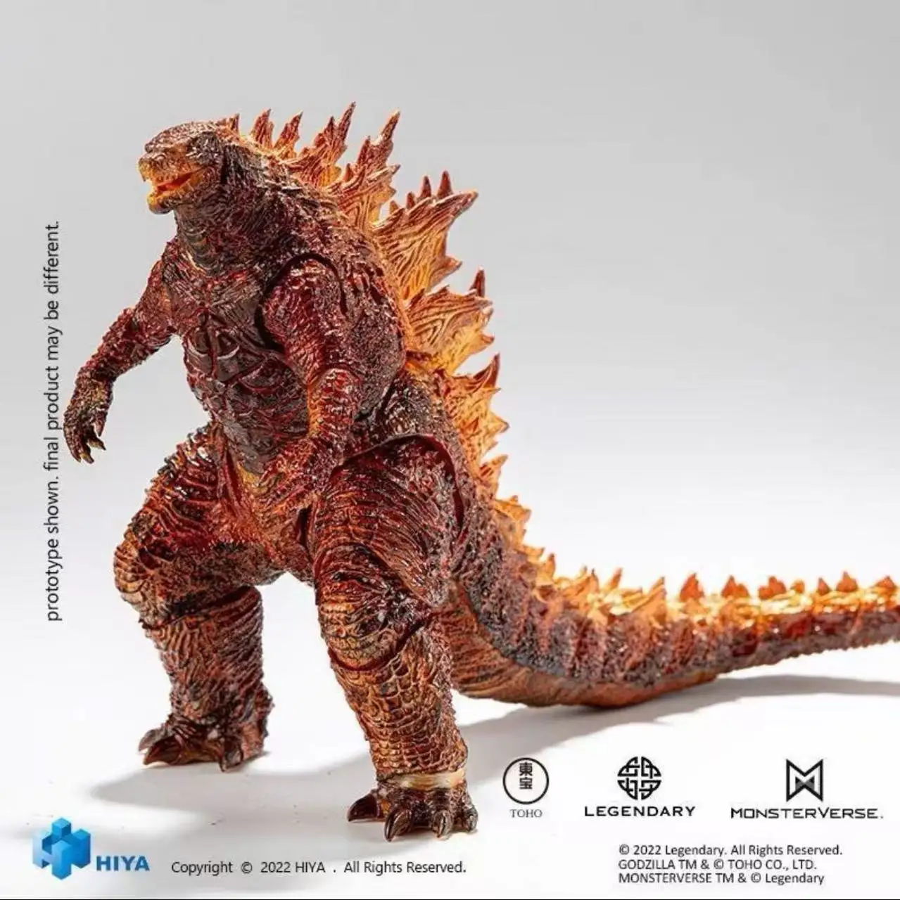 

In Stock HIYA 18CM Godzilla, The King of Monsters, The Movable Red Lotus Godzilla