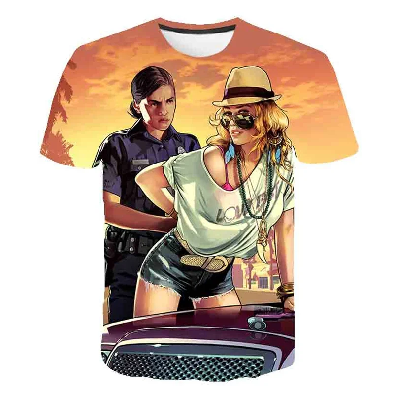 Childrens Game GTA 5 T-Shirt Children For Girl Boy Girls Kids Print 3D TShirts Child Baby Tops Clothing GTA 5 TShirt Clothes