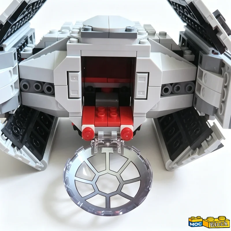 413PCS Improved Smart Technology Tie Sci Fi Fighter Vehicle MOC Model Space Battle Building Blocks DIY Assembly Educational Gift