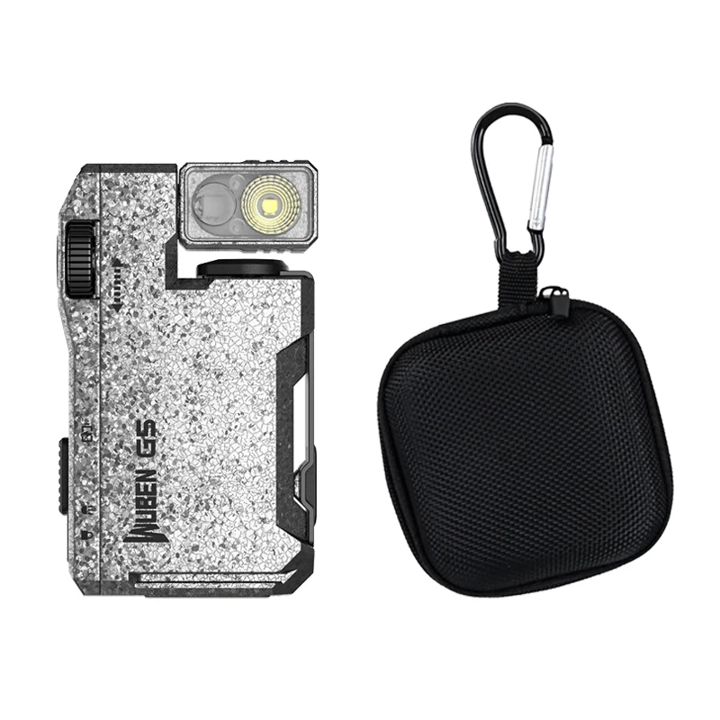 WUBEN G5 EDC-Taschenlampe, 400 Lumen, tragbare Taschen-Mini-Licht-wasserdichte Taschenlampe 180 ° Rotierender Kopf mit Magnetschwanz für den Außenbereich