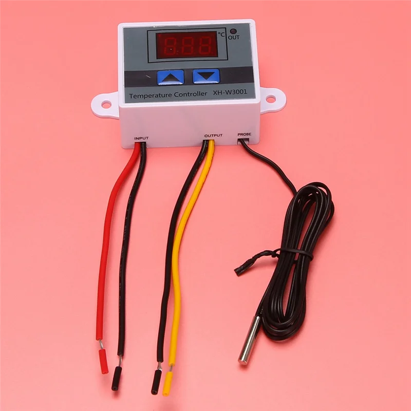 BHBD-3X 220V Digital LED Temperature Controller 10A Thermostat Control With Switch Digital Display Incubation Controller