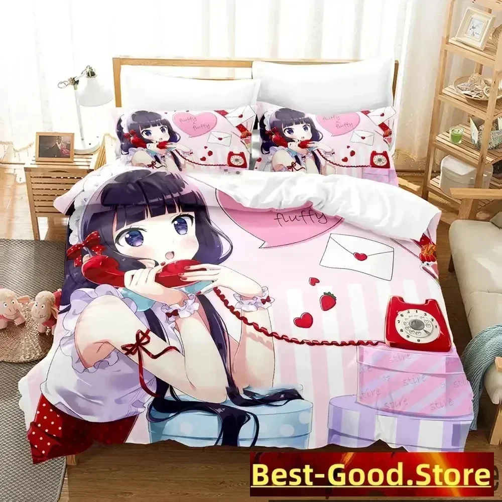 

3D Print Anime Blend S Bedding Set Duvet Cover Sheet Printed Bed Set Pillowcase Bed Full Queen King Size Comforter Bedroom