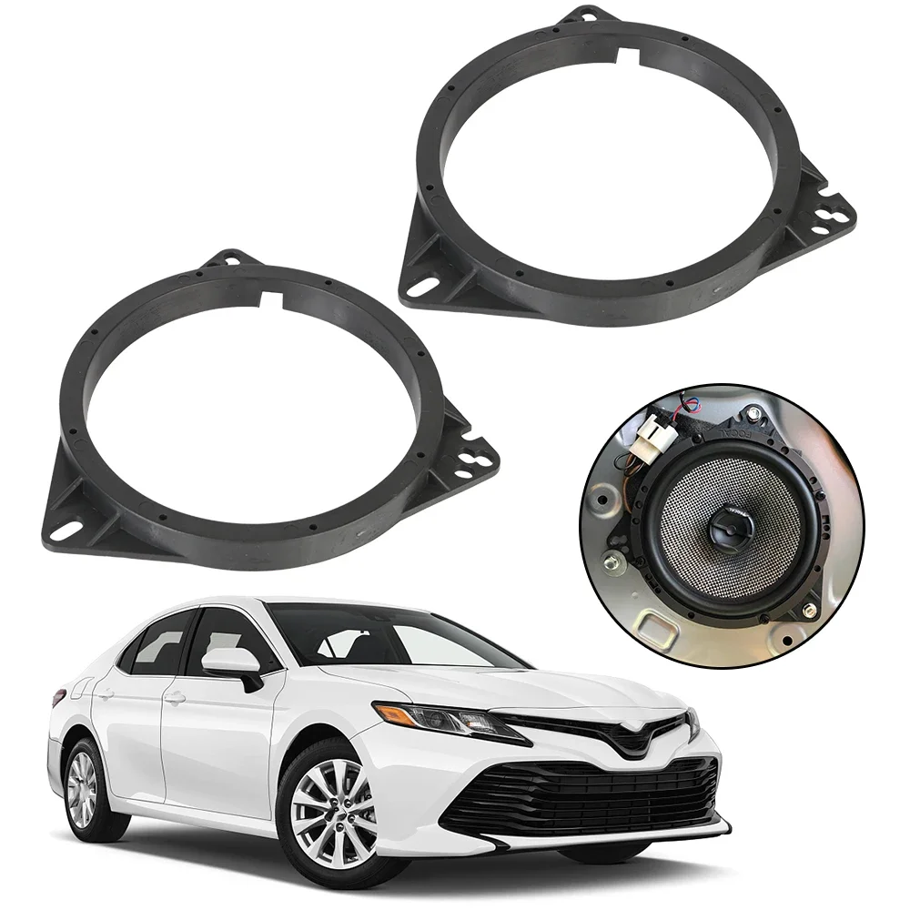 2pc Universal Car Horn Washer Adapter 6.5 inch Holder Loud Speaker Spacers Mat Pad Bracket AutoAccessories for NISSAN TOYOTA BYD