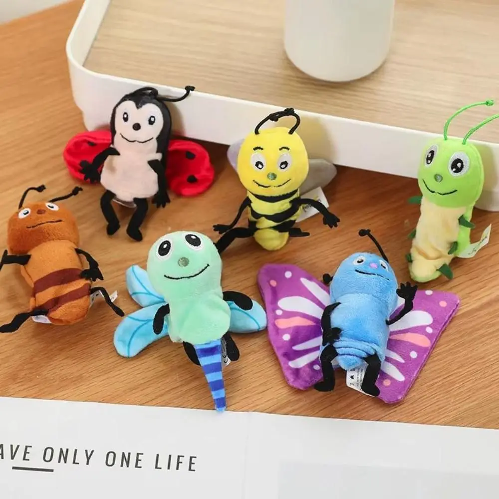 

Role Play Animal Finger Puppets Educational Cartoon Insect Series Puppets Storytelling 9cm Butterfly Bee Puppets