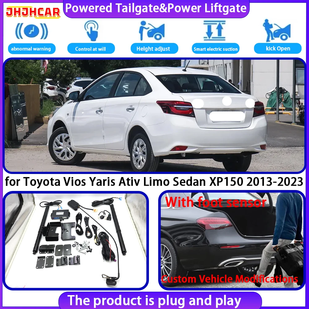 JHJHCAR for Toyota Vios Yaris Ativ Limo Sedan XP150 2013-2023 OEM Smart Electric Powered Tailgate Power Liftgate Tailgate System