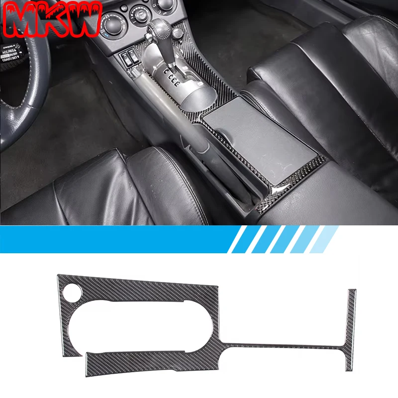 Fit For Mitsubishi Eclipse 2006-2011 Soft Carbon Fiber Car Center Console Gear Shift Panel Trim Sticker Car Accessories LHD/RHD