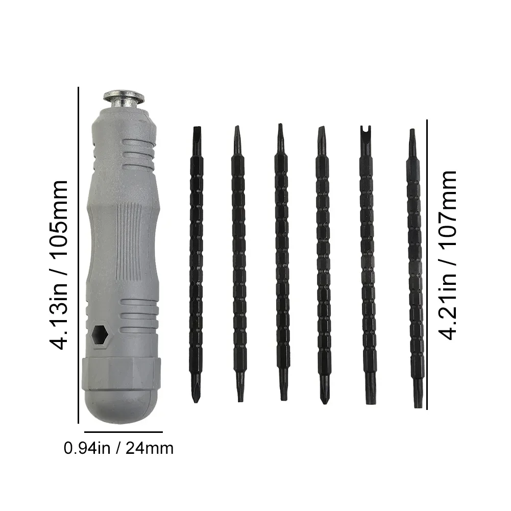 13 In 1 Triangle Screwdriver Magnetic Screw Driver Torx Key Telescopic Alloy Steel Multifunctional Screwdriver Hand Repair Tools