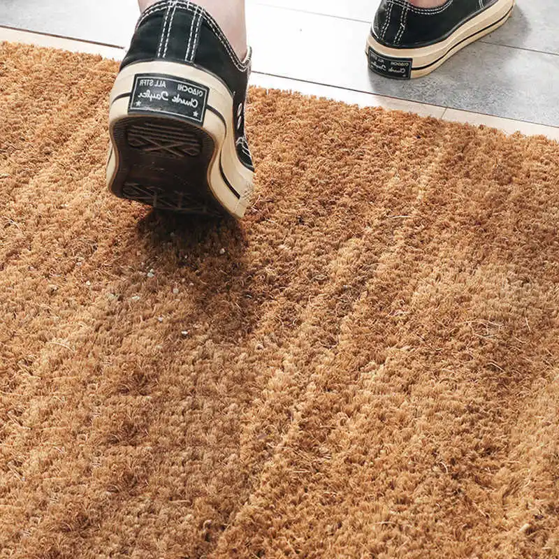 Coconut Front Door Mat Outdoor Doormat 40x60cm Thick Heavy Durable Anti Slip Floor Carpet Rug Shoes Clean Mats Home Decoration