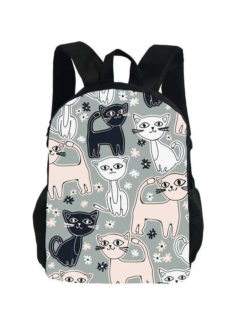 Niedlichen Cartoon Katze gedruckt Rucksack für Jungen Mädchen Schult asche große Kapazität Teenager Buch Taschen Frauen lässig Reisetasche Tages rucksäcke