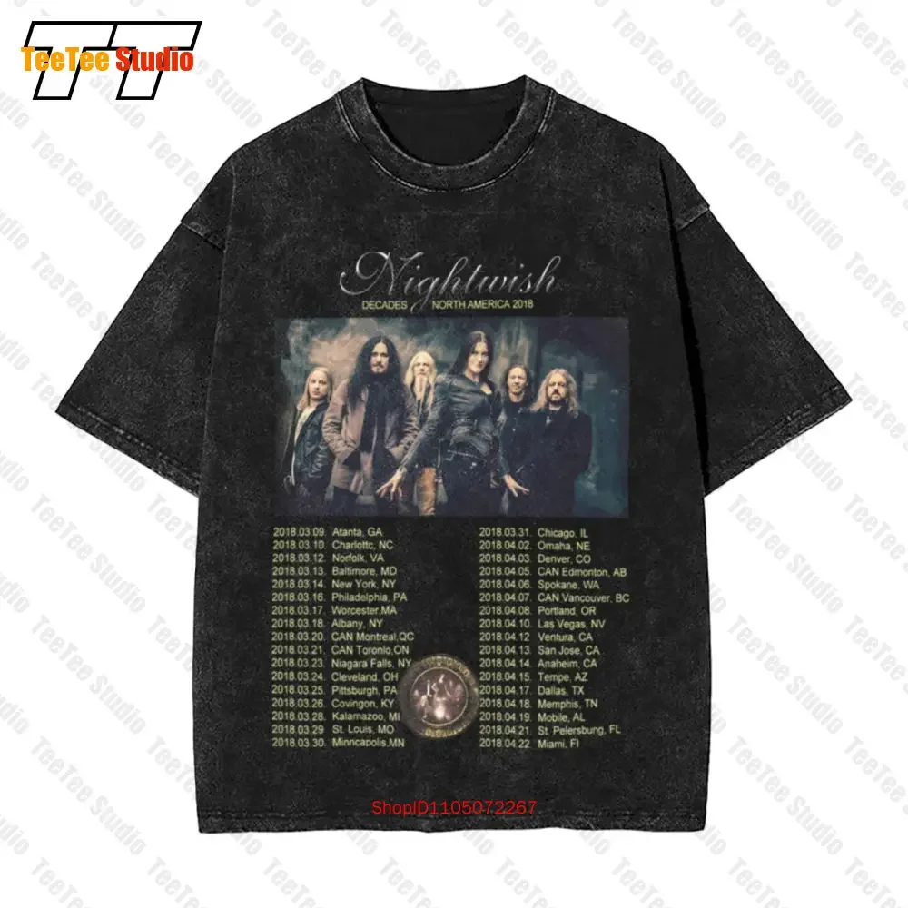 Nightwish Decades Tour Dates Vintage Oversized T-Shirt 8I1K